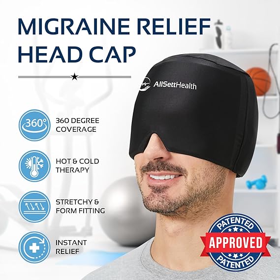 Migraine Relief Cap Ice Head Wrap