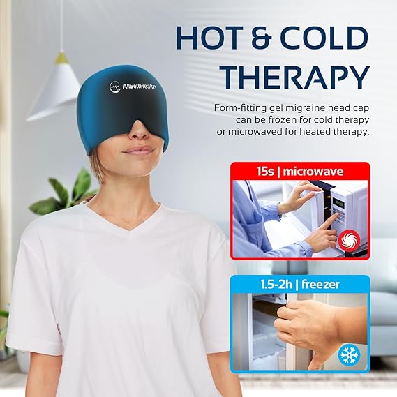 Migraine Relief Cap Ice Head Wrap